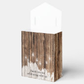 Rustikales Holz und Laternen Geschenkschachtel (Geöffnet)