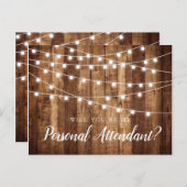 Rustikales Holz und Leuchten - Vorschlag zur persö Postkarte (Vorne/Hinten)