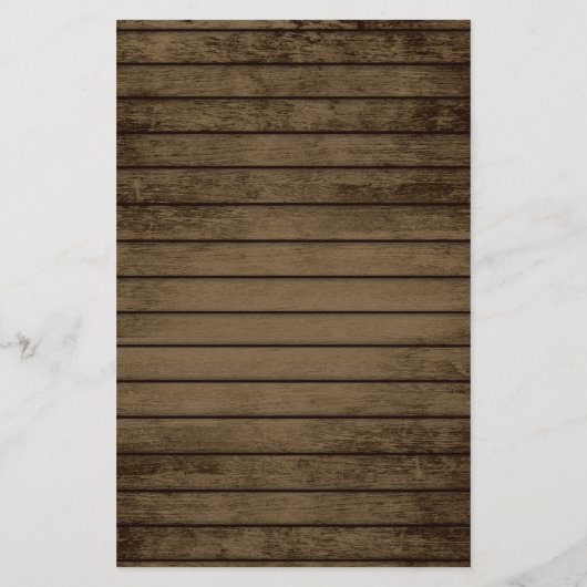 Rustikales Holz und Licht Bingo Spiel Flyer (Hinten)