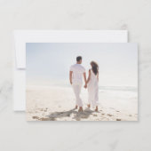 Rustikales Holz und Lichter Dankeskarte (Rückseite)