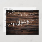 Rustikales Holz und Lichter Postkarte (Vorne/Hinten)