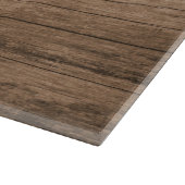 Rustikales Holz und Marmor Familienname Mit Monogr Schneidebrett (Ecke)