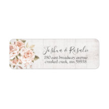Rustikales Holz und romantische Rose Shabby Chic A