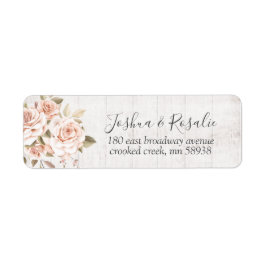 Rustikales Holz und romantische Rose Shabby Chic A