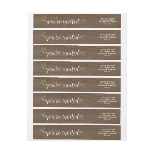 Rustikales Holz und Spitzenwraparound (Bogen)