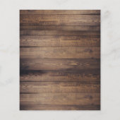 Rustikales Holz und String Lights Abend Empfang (Rückseite)