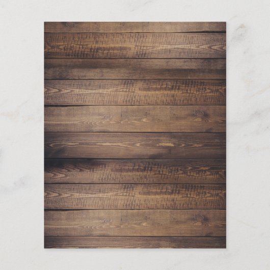 Rustikales Holz und String Lights Abend Empfang (Rückseite)