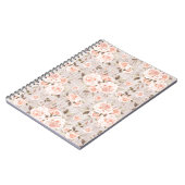 Rustikales Holz und Vintage Rose Romantisches Shab Notizblock (Linke Seite)