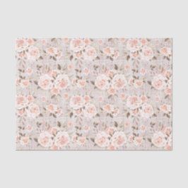 Rustikales Holz und Vintage Rose Romantisches Shab Seidenpapier