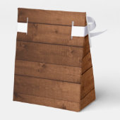 Rustikales Holz und weiße Spitzen Geburtstag Tiara Geschenkschachtel (Rückseite)