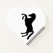 Rustikales Holz und wilde Pferde Notizblock (Rückseite)