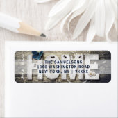 Rustikales Holz unsere neue Zuhause Moving Rücksen (Insitu)