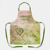 Rustikales Holz verknüpfte Herzen Personalisiert Schürze (Vorderseite)