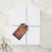 Rustikales Holz | Vielen Dank Geschenkanhänger (Mit Garn)
