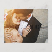 Rustikales Holz & Vintage Hochzeit Vielen Dank Postkarte (Vorderseite)