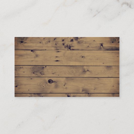 Rustikales Holz Vintage Spitze Hochzeitsregisterei Begleitkarte (Rückseite)