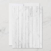 Rustikales Holz Vintager LKW Boho Hochzeitseinladu Einladung (Rückseite)