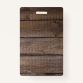 Rustikales Holz VIP All Access Pass Konzert Abzeic Ausweis (Rückseite)