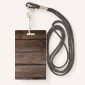 Rustikales Holz VIP All Access Pass Konzert Abzeic Ausweis (Rückseite mit Schlüsselband)