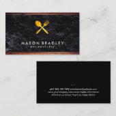 Rustikales Holz Visitenkarte (Vorne/Hinten)