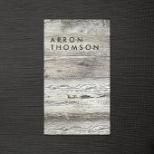 Rustikales Holz Visitenkarte