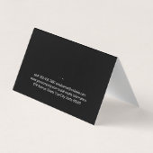 Rustikales Holz Visitenkarten (Rückseite)