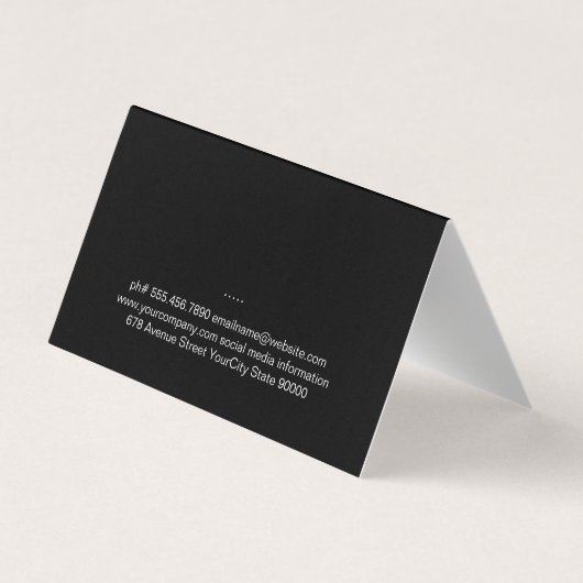 Rustikales Holz Visitenkarten (Rückseite)