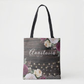 Rustikales Holz Wedding Bride Tasche (Vorderseite)