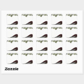 Rustikales Holz Weihnachten oder Winter Print Quadratischer Aufkleber (Blatt)