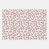 rustikales Holz Weihnachtsgeschenk Papier Trio (Vorderseite 3)