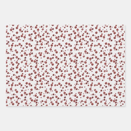 rustikales Holz Weihnachtsgeschenk Papier Trio (Vorderseite 3)