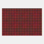 rustikales Holz Weihnachtsgeschenk Papier Trio (Vorderseite)