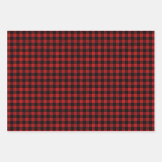 rustikales Holz Weihnachtsgeschenk Papier Trio (Vorderseite)