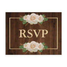 Rustikales Holz-Weißrosen-Goldrahmen | UAWG mehl