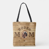 Rustikales Holz Western Rodeo Mama Foto Tasche (Rückseite)