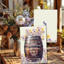 Rustikales Holz Whisky Barrel Frühlingsblumen