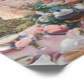 Rustikales Holz Willkommen in unserem Foto Poster (Ecke)