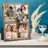 Rustikales Holz Wir Liebe Sie Nana Grandkids 6 Fot Fotoplatte (Seite)