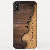 Rustikales Holz zersplitterter hölzerner Blick - Case-Mate iPhone Hülle (Rückseite)
