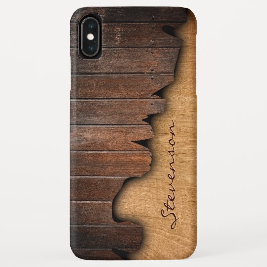 Rustikales Holz zersplitterter hölzerner Blick - Case-Mate iPhone Hülle (Rückseite)