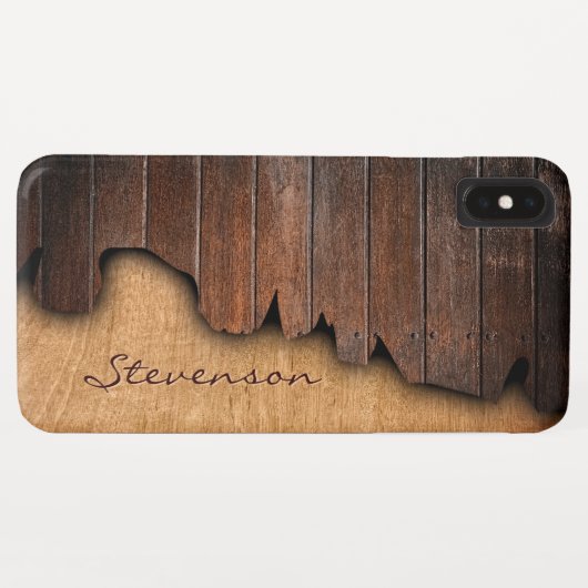 Rustikales Holz zersplitterter hölzerner Blick - Case-Mate iPhone Hülle (Rückseite (Horizontal))