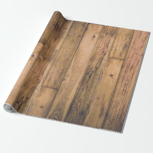 Rustikales Holzbauernhaus Stall Geschenkpapier