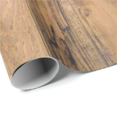 Rustikales Holzbauernhaus Stall Geschenkpapier (Rolleneckpunkt)