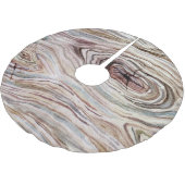 Rustikales Holzbaumbaumland Polyester Weihnachtsbaumdecke (Schrägansicht)