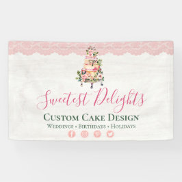 Rustikales Holzblasengebäck Banner