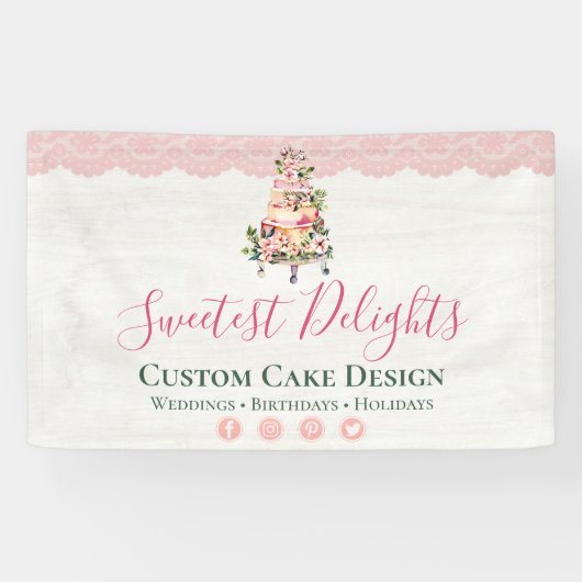 Rustikales Holzblasengebäck Banner (Horizontal)