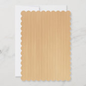 Rustikales Holzblumen-Butterfly-Bridesmaid Einladung (Rückseite)