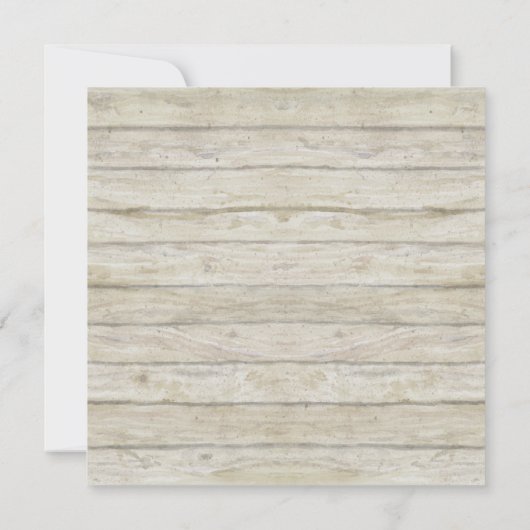 Rustikales Holzbrett Rose Peony Country Chic Einladung (Rückseite)