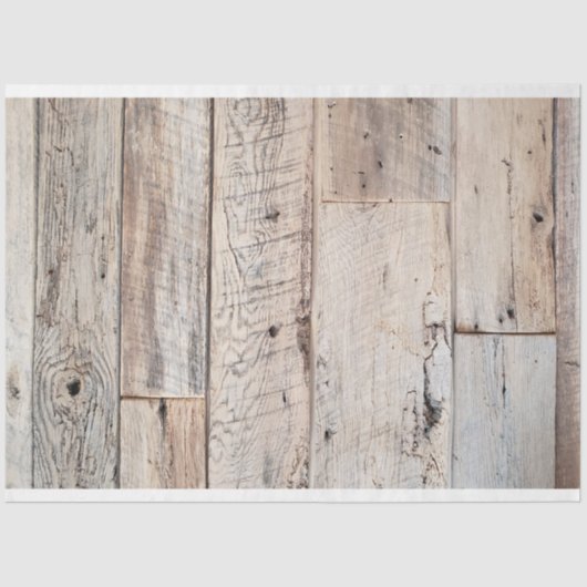 Rustikales Holzdekutationspapier Seidenpapier (Vorderseite)