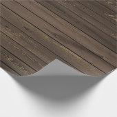 Rustikales hölzernes Beschaffenheits-Packpapier Geschenkpapier (Ecke)